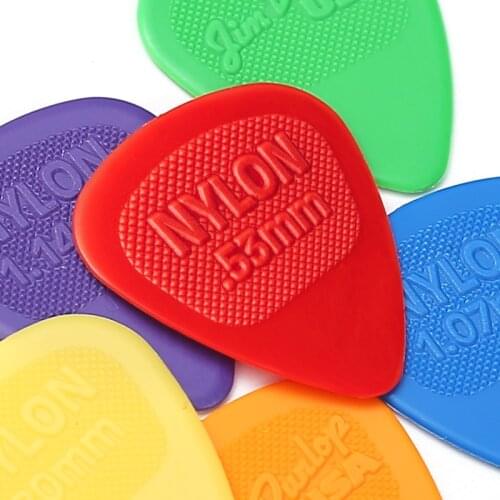Dunlop colorful Guitar Picks Bass Mediator Acoustic Electric Accessories Classic Nylon Guitar Picks 0.53/0.67/0.94/1.07/1.14mm