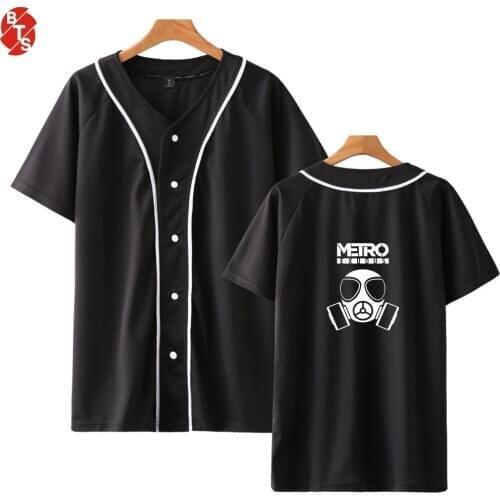 Metro Exodus Fashion Printed Baseball T-shirts Women/Men Summer Short Sleeve Tshirts 2019 Hot Sale Casual Streetwear Clothes