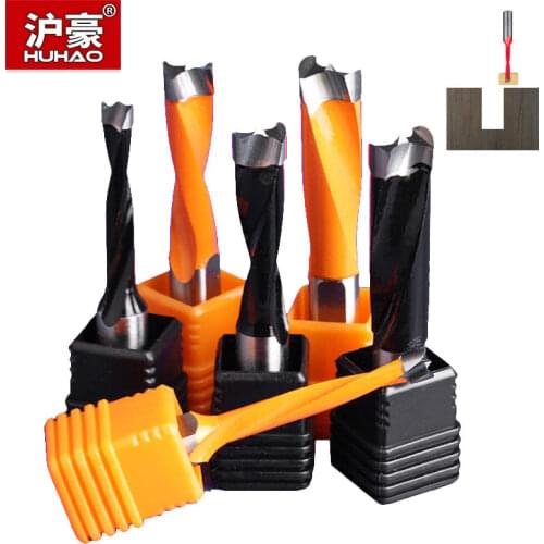 HUHAO 1pc Upgrade Woodworking Drill Dia. 10mm-15mm Wood Carbide Shank 10mm Crown Head Row Drill 70mm Total Length Making Hole