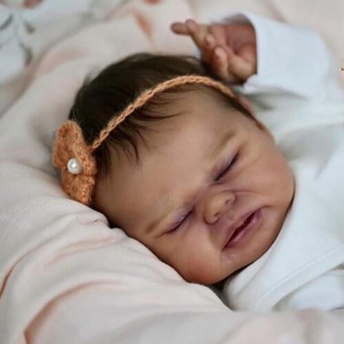 17inch Reborn Doll Kit Vincent Lifelike Newborn baby Size Unfinished Unpainted doll parts Soft Touch Blank Doll Kit