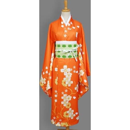 Anime Saionji Hiyoko Cosplay Costume Danganronpa 2: Goodbye Despair Hiyoko Saionji Kimono Japanese Womens Costumes