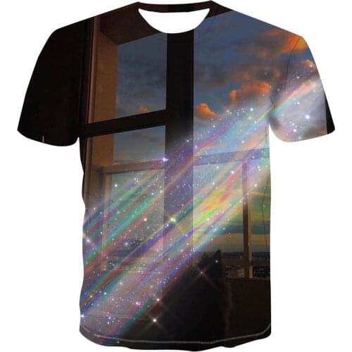 2020 New 3d Dynamic Printing Geometric Pattern Color Summer T-Shirt Breathable Top Psychedelic Dizzy T-Shirt Trend Couple S-6xl