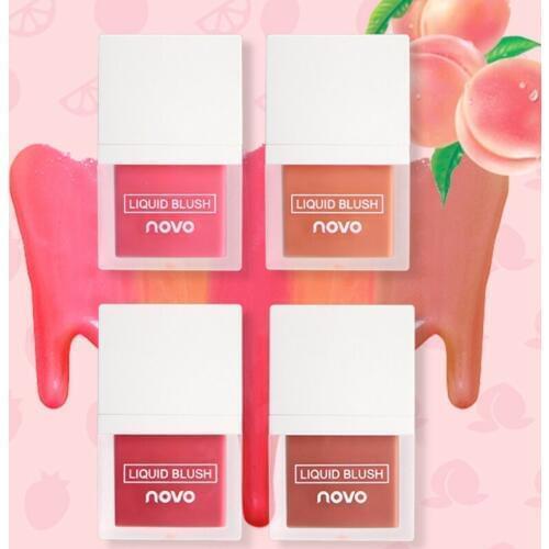 Novo New Liquid Blush Glow Blusher Cheek Color Makeup Sleek Silky Paleta Natural Face Contour