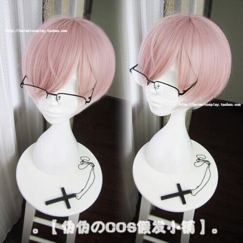 Game Touken Ranbu Online Kikkou Sadamune Wig Cosplay Short Heat Resistant Synthetic Hair Wig (Only Wig) + Wig Cap
