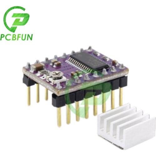 Pcbfun 1 pcs Stepstick Drv8825 Stepper Motor Driver Reprap 4 Layer PCB Board With Heat Sink HeatSink Accessories for 3D printer