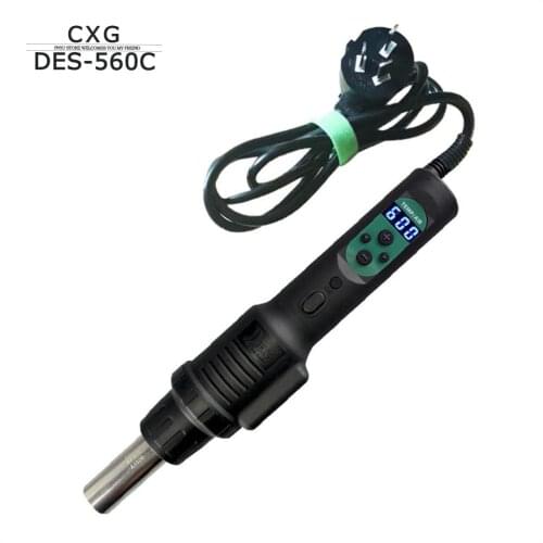 CXG DES 560B / DES 560C Portable Hot Air Digital Display Temperature Adjustable Gun IC Dismantling and Welding Platform