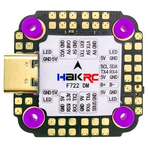 Competition Grade Processor STM32F722RET6 3s-6s HAKRC F722 DMini Flight Control For Ride Through FPV