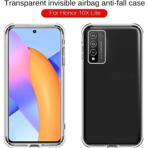 Transparent Phone Cases For Huawei Honor 10x Lite Case Soft TPU Gel Skin DNN-LX9 Clear Silicon Cover honor 10 x 10x light