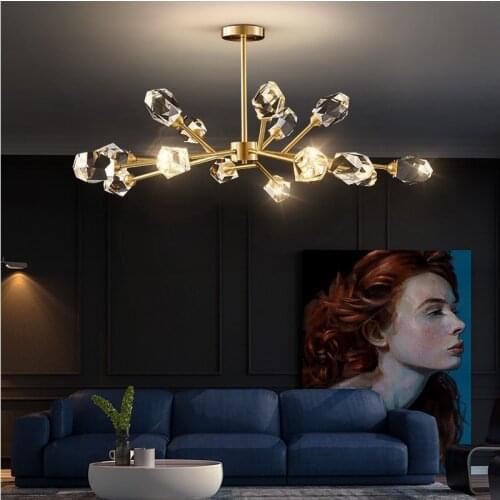 Luxury Foyer Chandelier Bedroom Living Room Big Chandelier Light Nordic Room Chandelier Lighting 110V Sitting Room Led Light