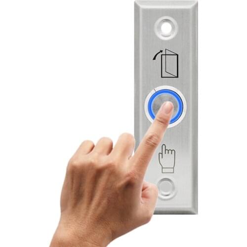 Roestvrij Staal Geen Touch Muur Exit Switch Touchless Deur Release Exit Contactloze Infrarood Toegangscontrole Push Schakelaar