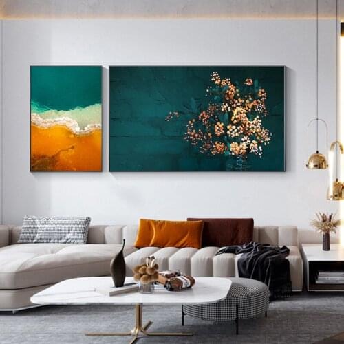 Nordic Scandinavian Decoration Picture Wall Art Poster Ocean Waves Sea Beach Landscape Canvas Print Painting Living Room Decor