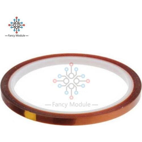 High Temperature Resistant Tape Roll Gold 5mm 100ft Heat Resistant Adhesive Polyimide Insulation Thermal Tape For BGA
