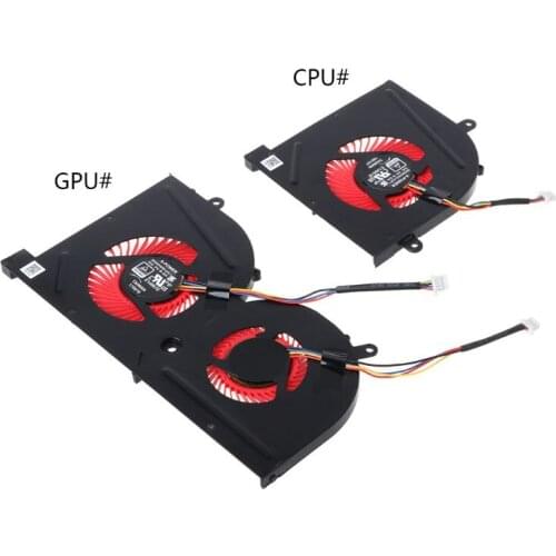 Laptop GPU CPU Cooling Fan for MSI GS63VR GS63 GS73 GS73VR MS-17B1 Stealth Pro CPU BS5005HS-U2F1 GPU BS5005HS-U2L1 Cooler ABCD