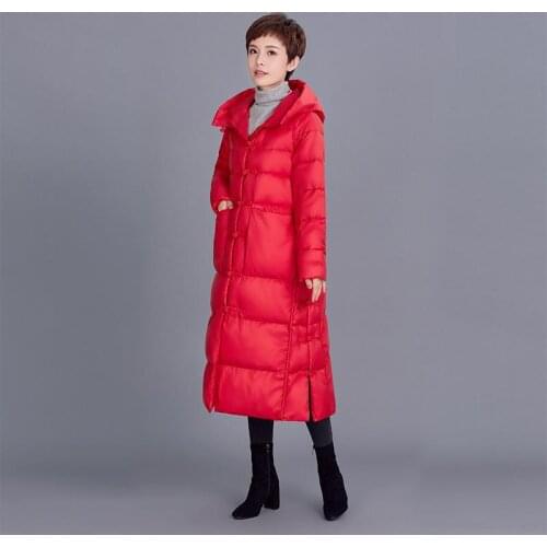 Medium And Long Ethnic Womens Warm Cotton Padded Jacket New Thickened Warm Fashion Long Cotton Padded Jacket In Winter 2021