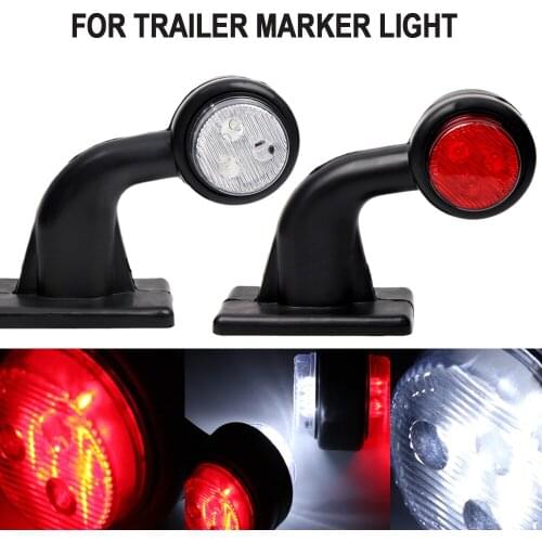 1Pair Truck 24v Side Marker Lights 12v Trailer for Volvo Truck for Scania Outline Lamp Clearance Lights Tail Light Assembly
