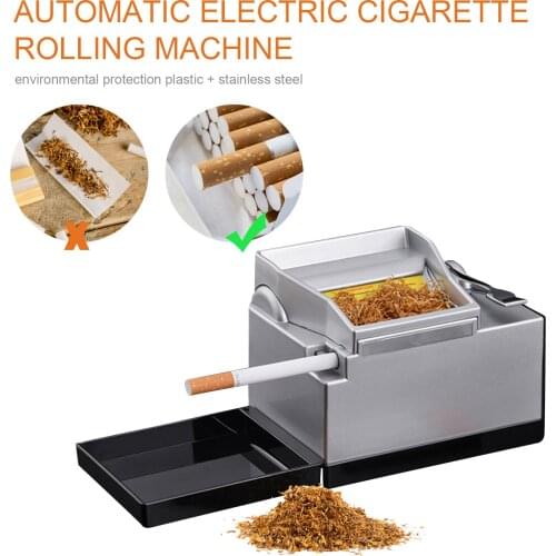 1pc EU Plug Electric Easy Automatic Cigarette Rolling Machine Tobacco Injector Maker Roller Drop Shipping Smoking Tool