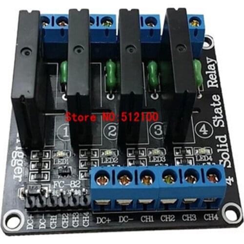 10PCS 4 Channel 5V DC Relay Module Solid State High Level