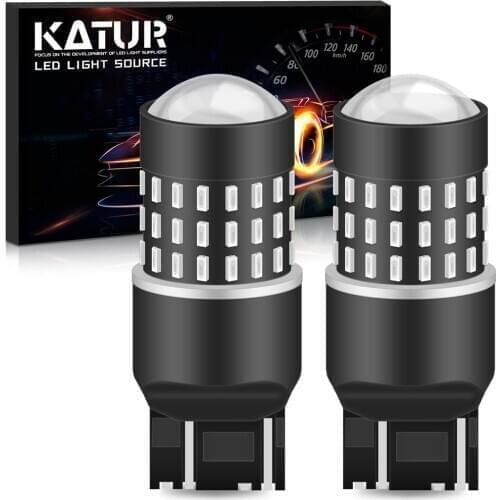 2pcs T20 7443 Led Bulbs Car Turn Signal Lamp Light 54SMD Led Auto Bulb DC 12V Amber Yellow Red DRL Running Light Double contact
