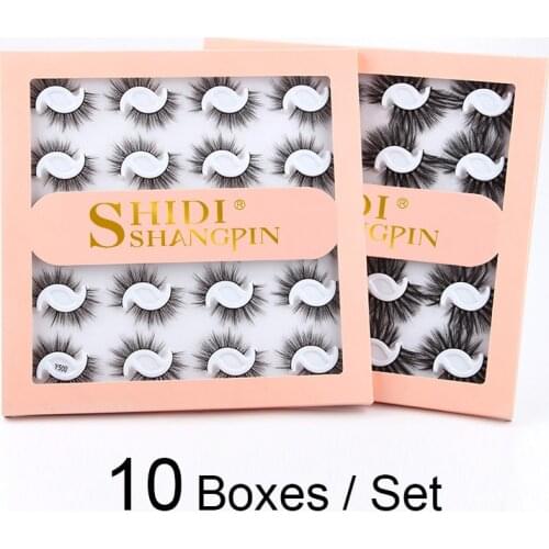 SHIDISHANGPIN 200 pairs fluffy volume 3d mink lashes natural long false eyelashes extension dramatic handmade faux cils makeup