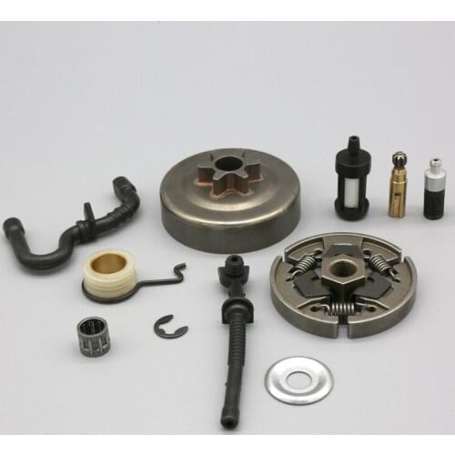 3/8 6T Clutch Drum Sprocket Washer Bearing Oil Fuel Filter Hose Pump Fit For STIHL MS170 MS180 MS 170 180 017 018 Chainsaw Parts