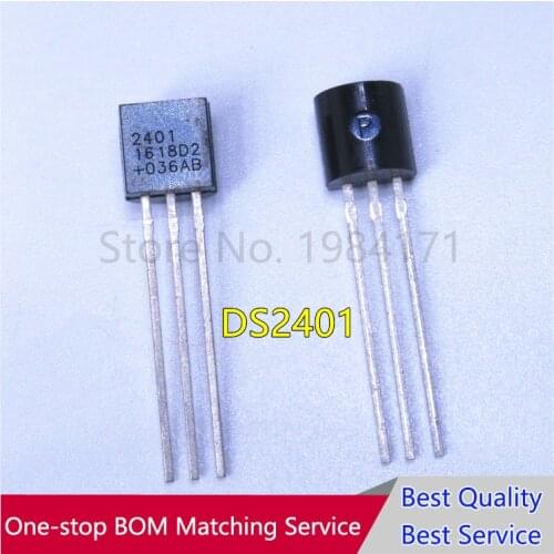 5PCS DS2401 TO-92 new original In Stock Silicon Serial Number Unique, Factory-Lasered and Tested 64-Bit IC NEW