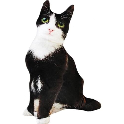 50cm Simulation Three-dimension Stuffed Pillow Cute Cat Plush Toy Children Doll