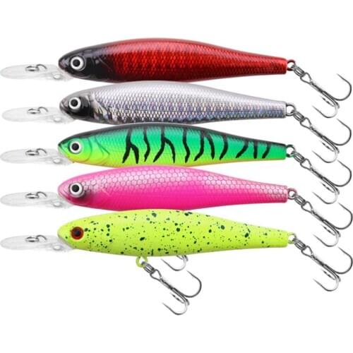 9.5cm7.5g Fishing Lure Minnow Simulation Floating Fishing Bait With Ringing Beads Length: about 9.5cm Net weight: about 7.5g