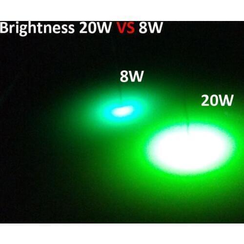AC110-240V 12V 24V COB 20W Lure Bait Night Fishing Finder Lamp Light shads fishing LED boat fish