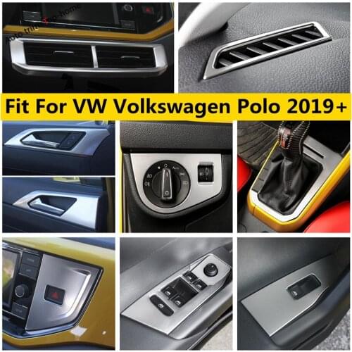 Handle Bowl Warning Light Frame Head Lamp Window Lift Button Air Cover Trim Accessories For VW Volkswagen Polo 2019 2020 2021