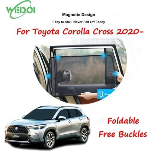 Customized Car Magnetic Sunshades For 2020 Toyota Corolla Cross Window Shades Sun Visors Car Front Windshield