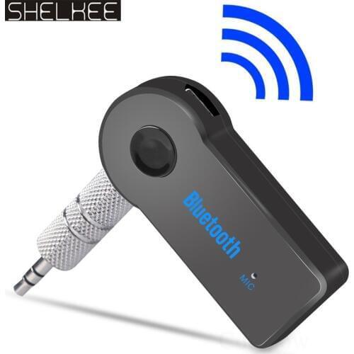 SHELKEE Wireless Bluetooth Receiver Transmitter Adapter 3.5mm Jack For Car Music Audio Aux For Headphone Reciever Handsfree