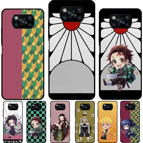 Demon Slayer Kimetsu no Yaiba For POCO X3 Pro F2 F3 M3 Pro Case For Xiaomi Mi Note 10 Lite 9T 10T Pro Mi 11 Ultra Cover
