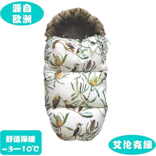 Babys donn sleeping carry cot -10 degree usr for russian baby socks bag quilt newborn babys bag is thickened