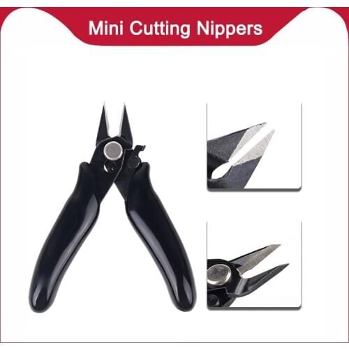 Diagonal Pliers 3.5 Inch Mini Wire Cutter Small Soft Cutting Electronic Pliers Wires Insulating Rubber Handle Model Hand Tools