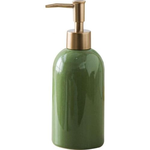 1PCS 420ml Liquid Soap Shampoo Lotion Shower Gel Ceramic Empty Pump Bottle Container Bathroom Soap Dispensers