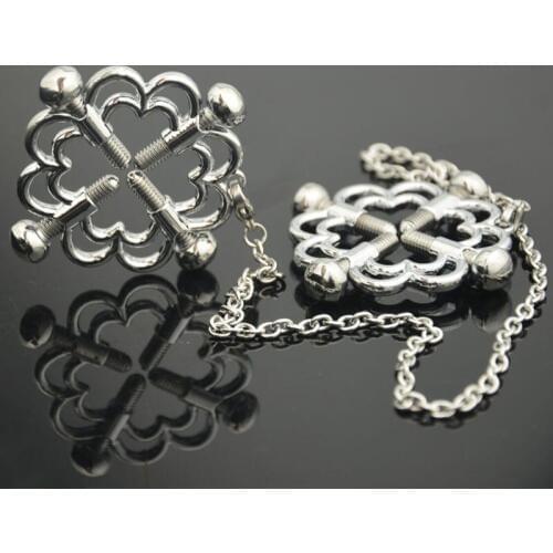 Adult Games Erotic Mimi Stimulators Metal Chain Stainless Steel Nipple Clamps Slave BDSM Fetish Sex Toys For Couples Breast Clip