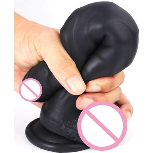 Dildos For Adults Penis Floating Point Liquid Silicone Caterpillar Shaped Simulation Soft Adult Wearable Sex Toys For Woman