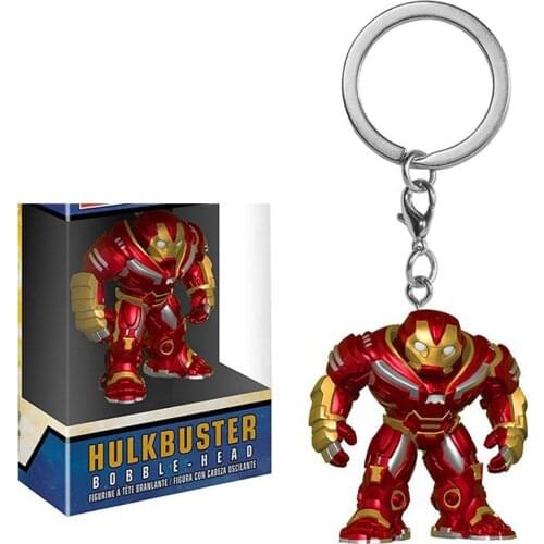 With original box Keychain Hulkbuster Action Figure Toys