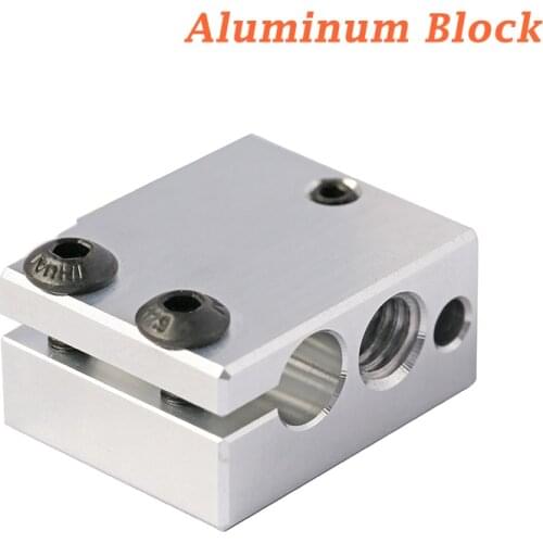 Volcano Heater Block for V6 HOTEND fit 3mm PT100 HT-100K Thermistor Cartridge Sensor Thermocouple High Temperature Block