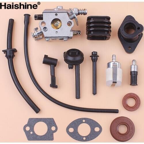 Carburetor Carb For Chinese Chainsaw 2500 25cc Fuel Oil Filter Line Seal Gasket Set For Chinese 2500 25cc chainsaw nclude 1 x C