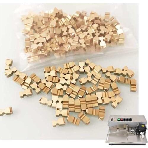 Brass letters for hot printing machine(0-9 each one 6pcs,EXPLOTMFG each one 2pcs, symbols 6pcs)