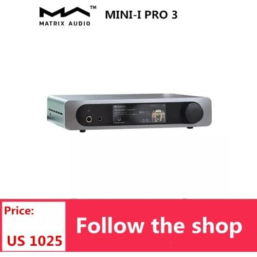 Matrix mini-i pro 3 With ES0938Q2M XMOS XU216 CHIP LCD Screen Bluetooth Decoder Balanced Headphone Amplifier AMP