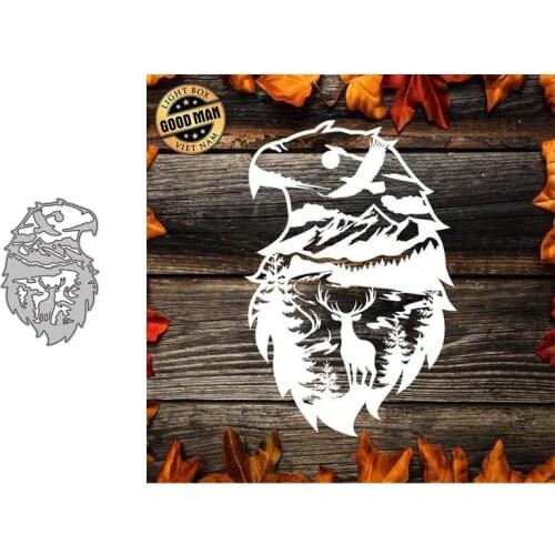 Metal Cutting Dies Eagle for Scrapbooking DIY Crafts Stencil Card Make Album Decorative New 2021