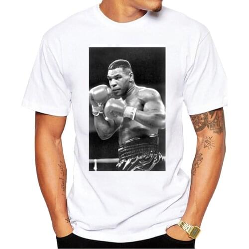 Fashion Mike Tyson Poster Printed Casual T-Shirt Short Sleeve Retro Popular Design T Shirt Hipster Cool Tops Harajuku Streetwear