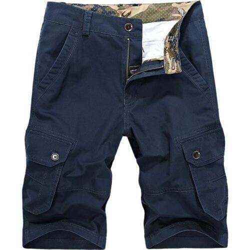 Fashion Loose Casual Shorts Men Cotton Baggy Shorts Plus Size 42 44 LEISURE Knee Lenght Trousers Solid Mans Wear Botton