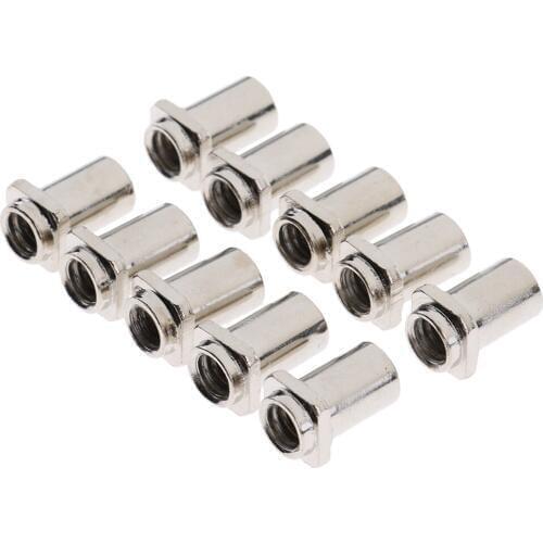 Set of 10pcs Metal Swivel Nuts for Drum Set Percussion Instrument Parts