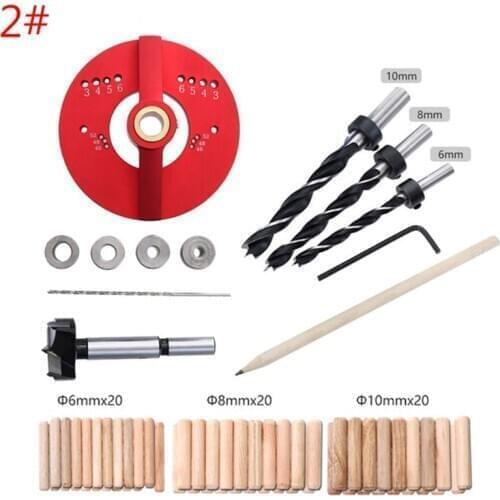 35mm Hinge Pocket Hole Saw Jig Drill Guide Self-Centering Vertical Doweling Jig Punch Locator Door Cabinets DIY Woodworking Tool