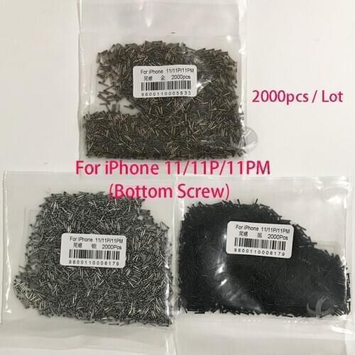 2000pcs / Lot Bottom Screw For iPhone 11 Pro Max 11Pro 11Max SE SE2 2020 With Free Gift