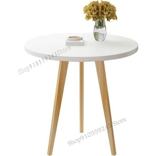 Nordic Minimalist Modern Living Room Coffee Table Small Apartment Table Sofa Side Table Round Table Bedroom Creative Simple Roun