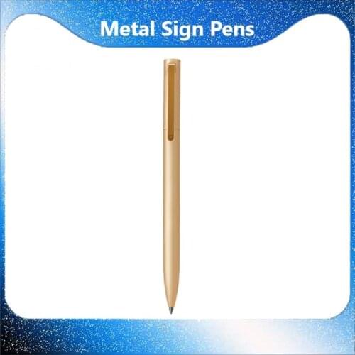 Original Xiaomi Mijia Metal Sign Pens PREMEC Smooth Switzerland Refill 0.5mm Signing Pens Mi Aluminum Alloy Pens Black Ink